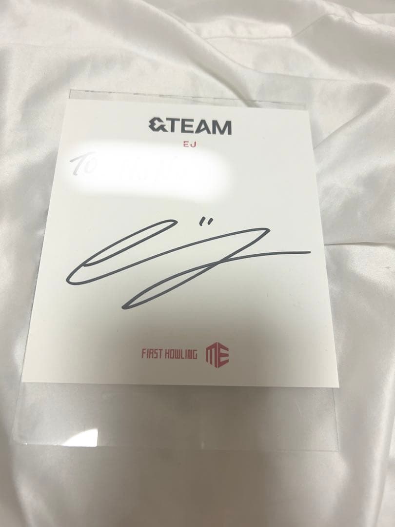 EJ ウィジュ 直筆サイン &team - メルカリ