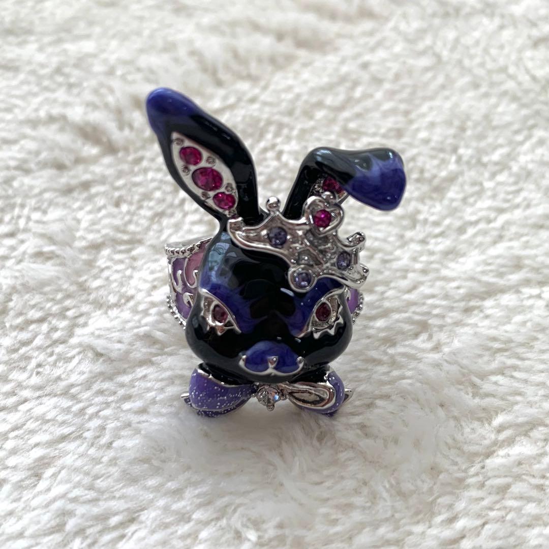 未使用♡ ANNA SUI アナスイ うさぎモチーフリング 干支 ビジュー