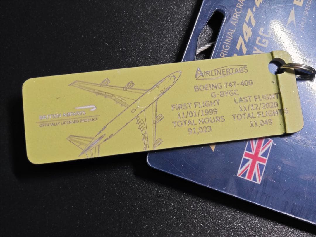 ブリティッシュ・エアウェイズ Airlinertags B747-400 - メルカリ