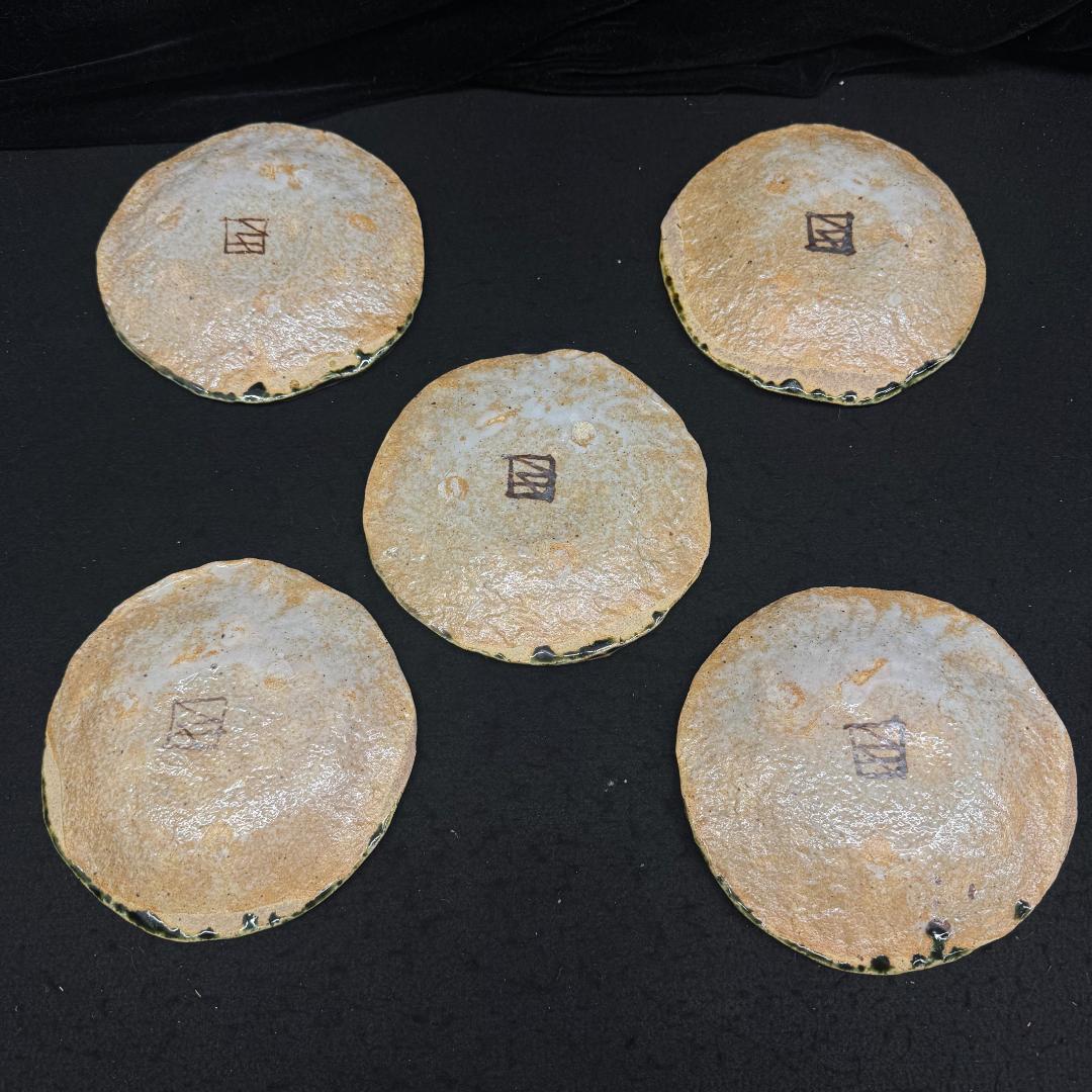 佐藤和次 早蕨窯 織部 皿 五枚 - メルカリ