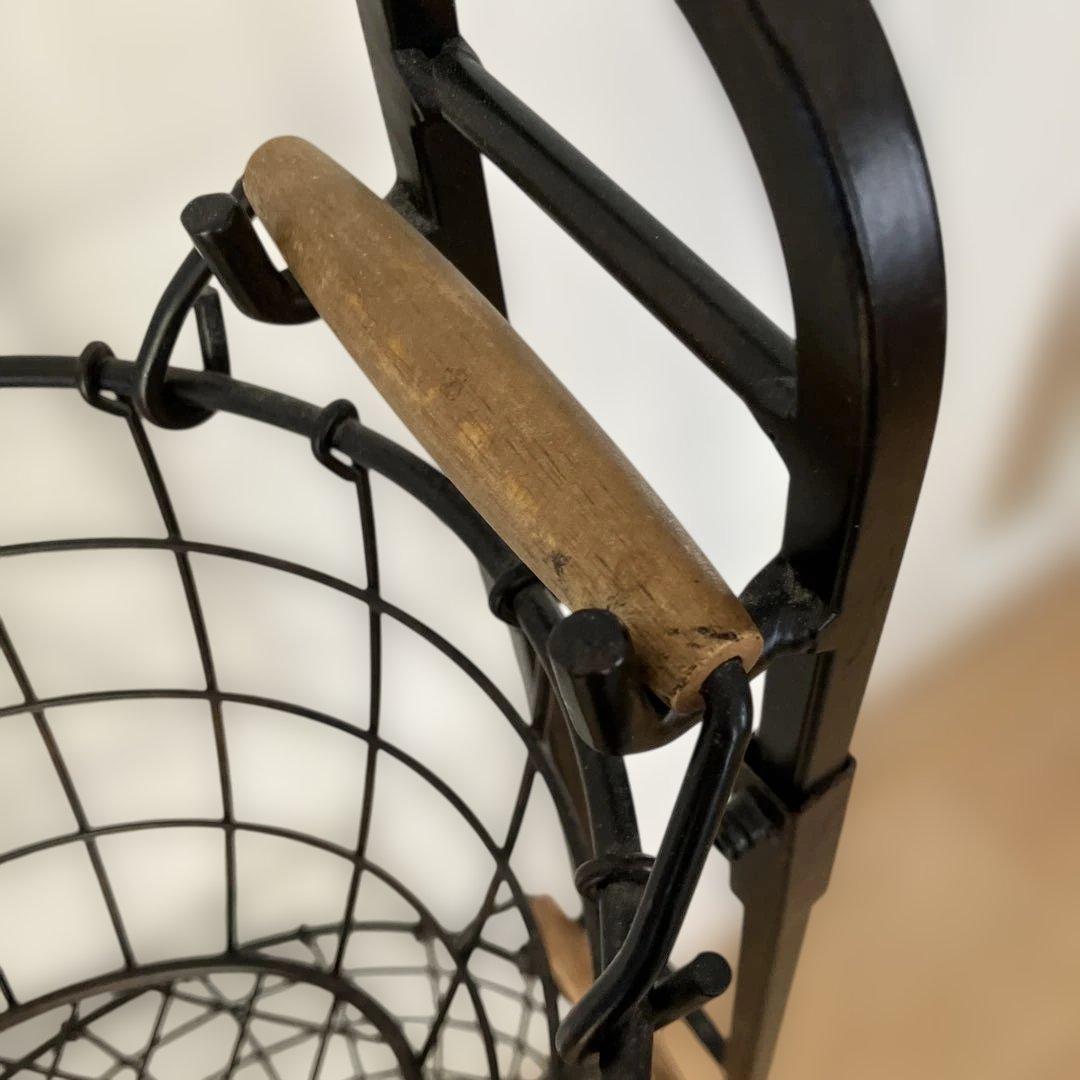 ブラック 3段ワイヤーバスケット