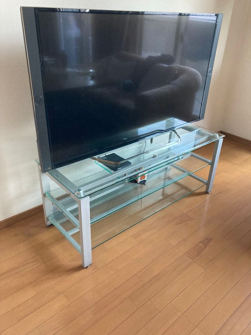 お値下げ　強化ガラステレビ台ガラステレビ台