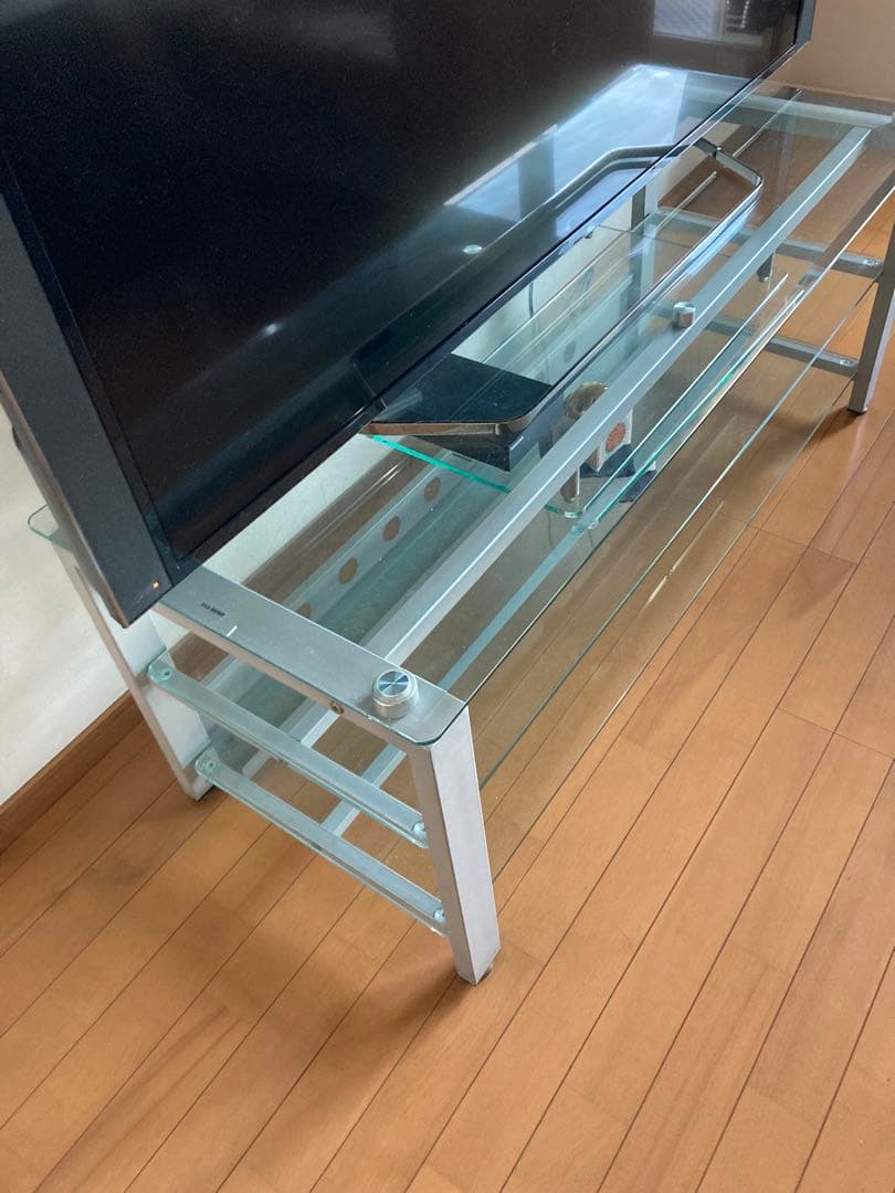 お値下げ　強化ガラステレビ台ガラステレビ台