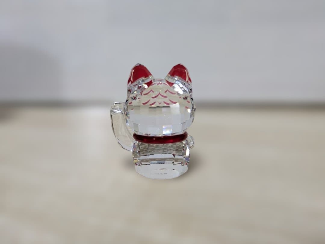 スワロフスキー招き猫 置物