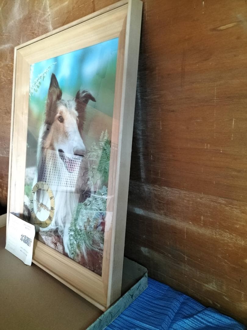 ラフコリー 立体美術時計 78.8cm×60cm 白木額縁 未使用品