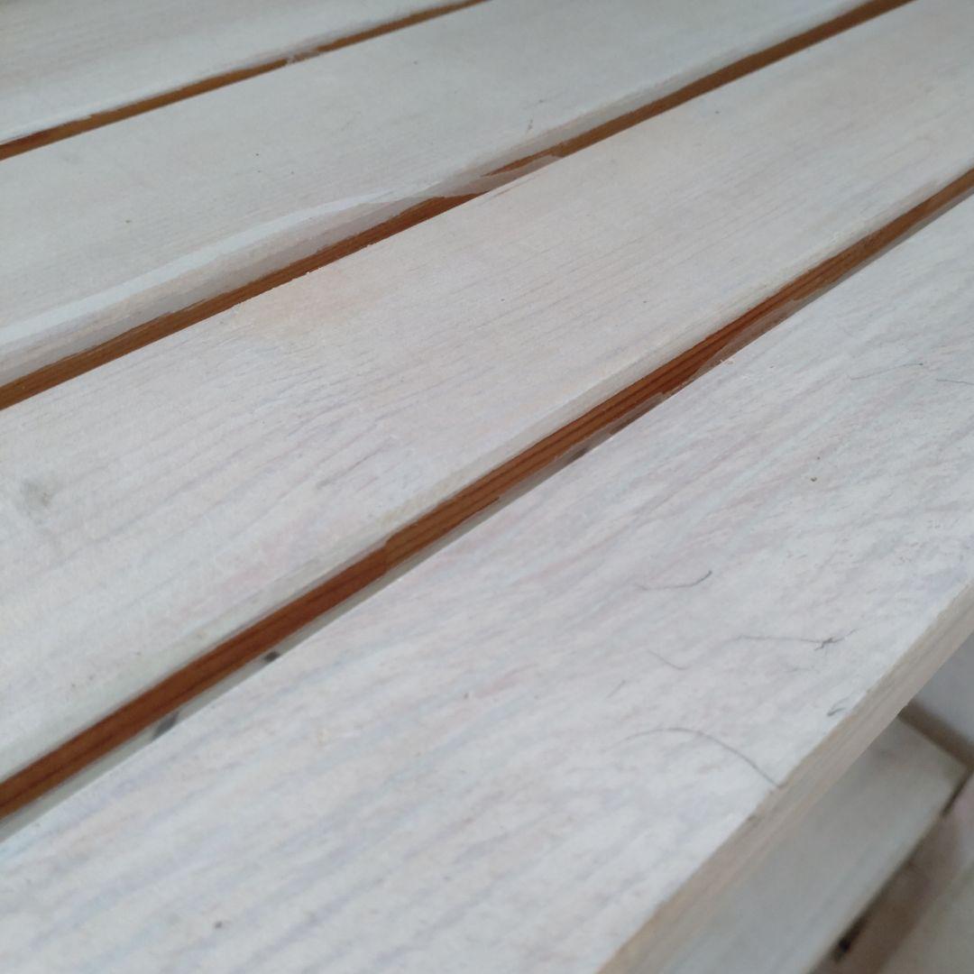 【売約済み】奥行30cm ラック 棚 本棚 シャビー ホワイト スリム