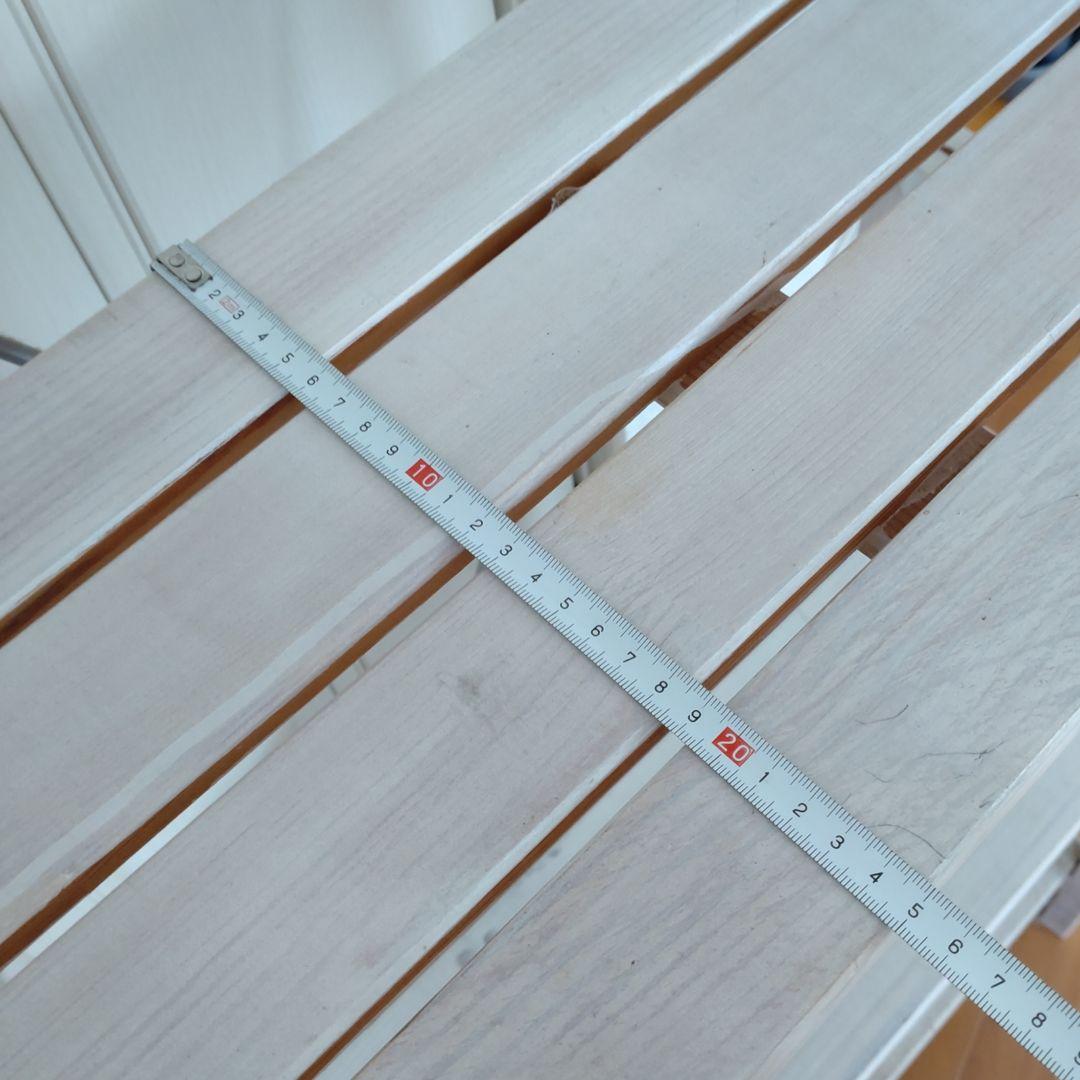 【売約済み】奥行30cm ラック 棚 本棚 シャビー ホワイト スリム