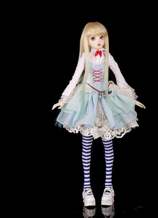 WY135 Lolita Alice　BJD ドール衣装　3点セット ハンドメイ