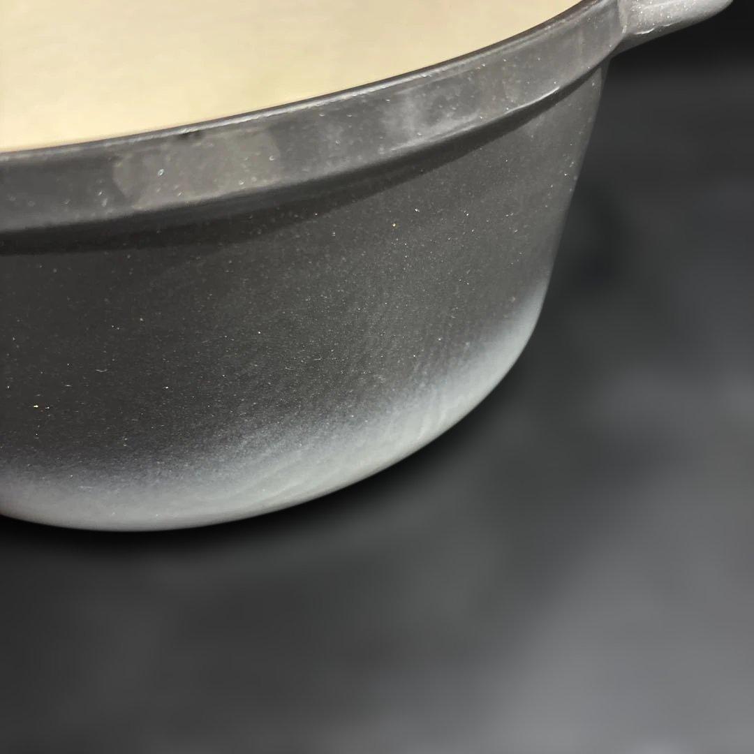 VERMICULAR バーミキュラ 両手鍋 フタ付き 無水調理 ホーロー鍋グレー