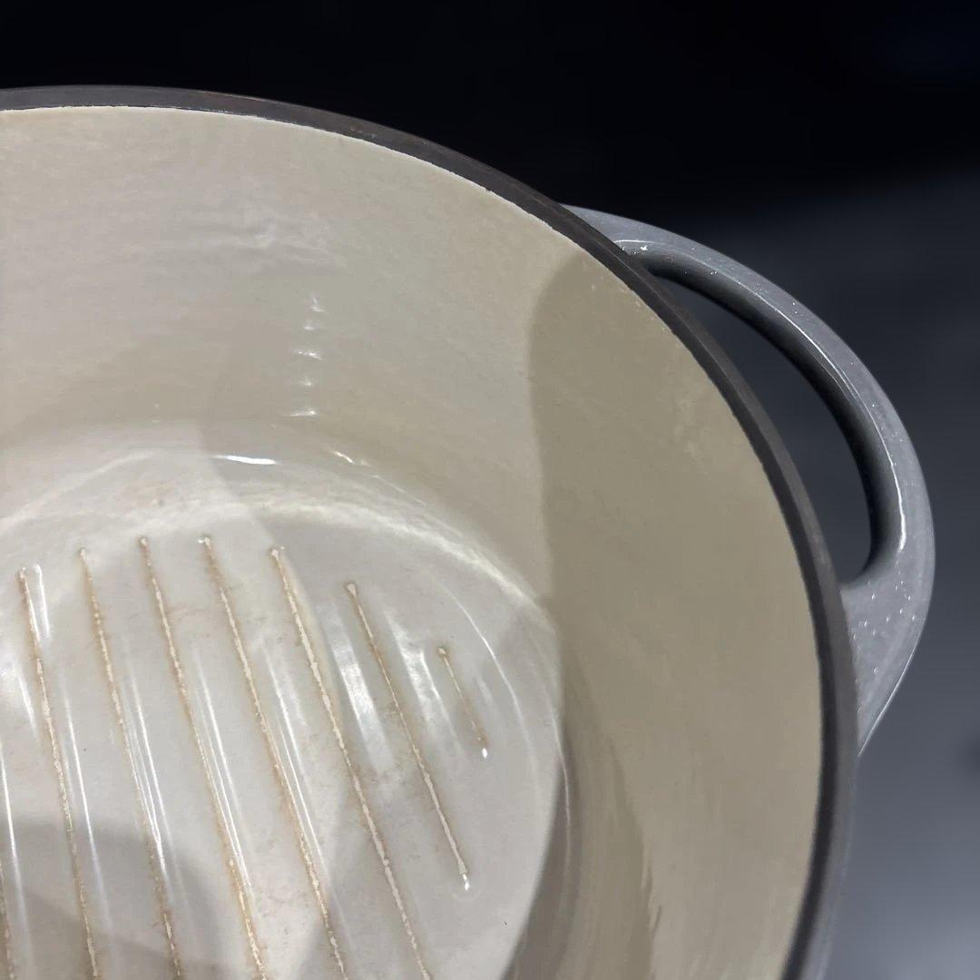 VERMICULAR バーミキュラ 両手鍋 フタ付き 無水調理 ホーロー鍋グレー