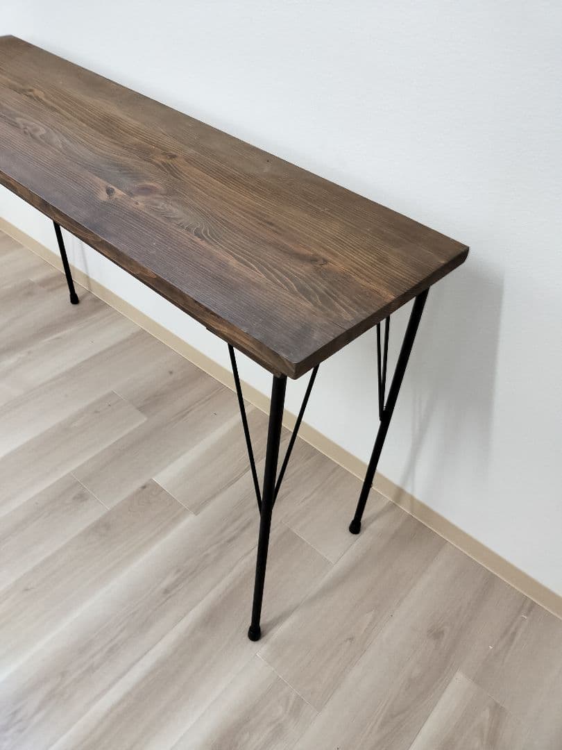 ハンドメイド　カウンターテーブル　ヴィンテージ　幅120