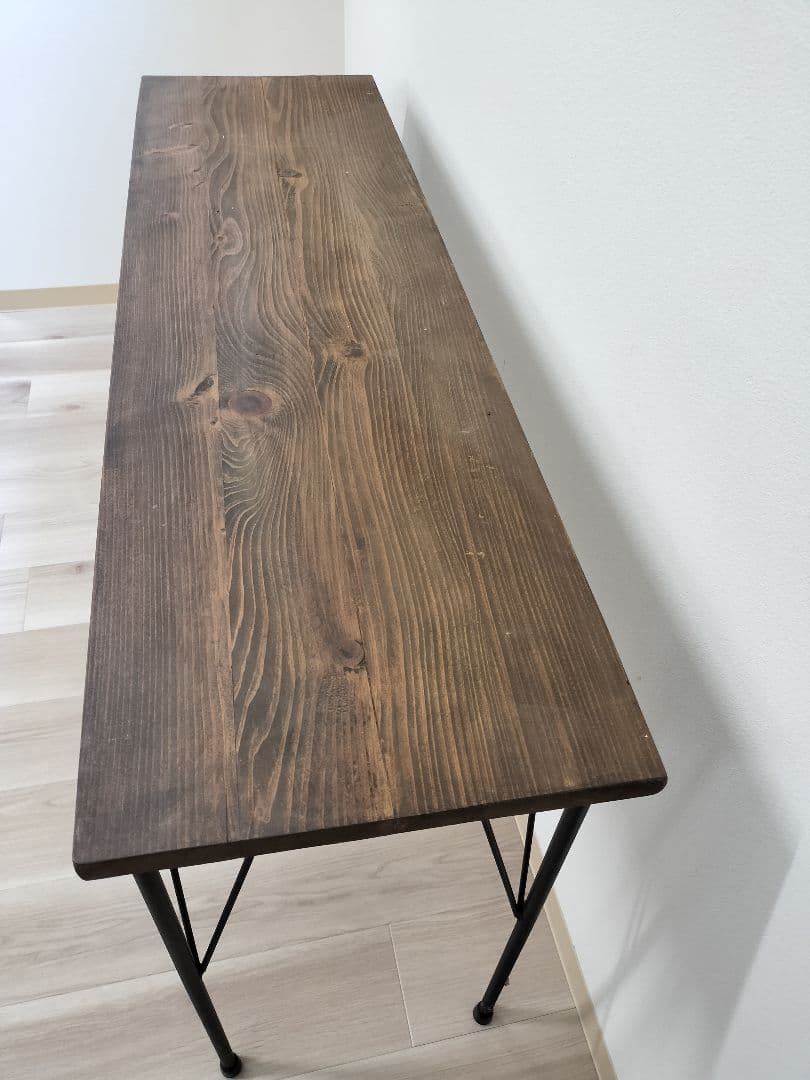 ハンドメイド　カウンターテーブル　ヴィンテージ　幅120