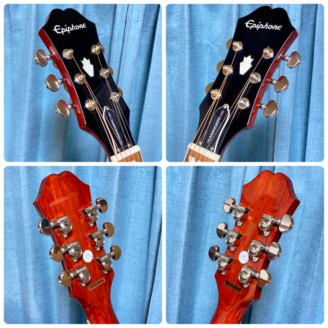 牛骨☆エレアコ】Epiphone☆ハミングバード！【弾き易く調整☆新品の弦