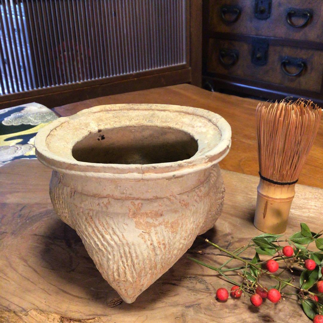 A637 中国　考古学　発掘品　西周灰釉鬲（はいゆうれき）　1基