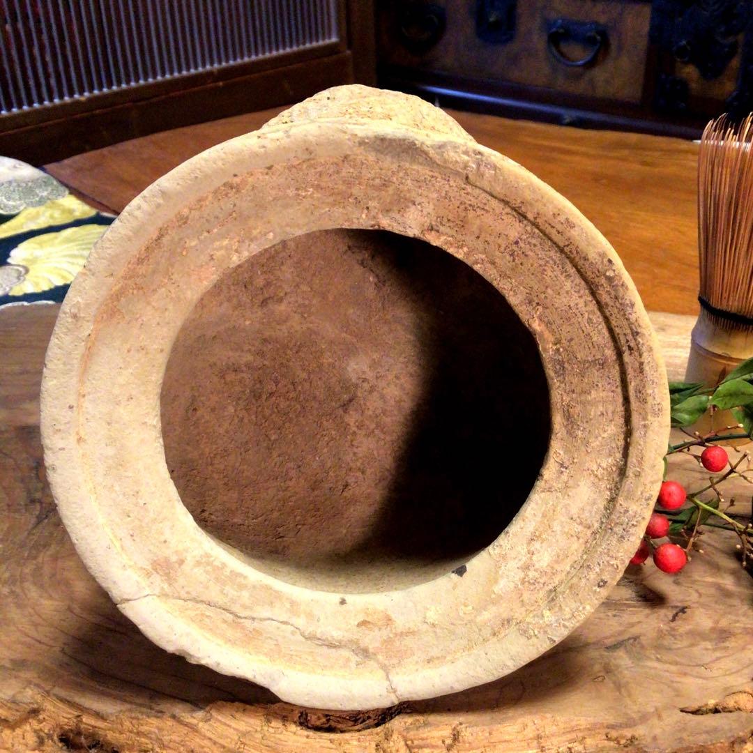 A637 中国　考古学　発掘品　西周灰釉鬲（はいゆうれき）　1基