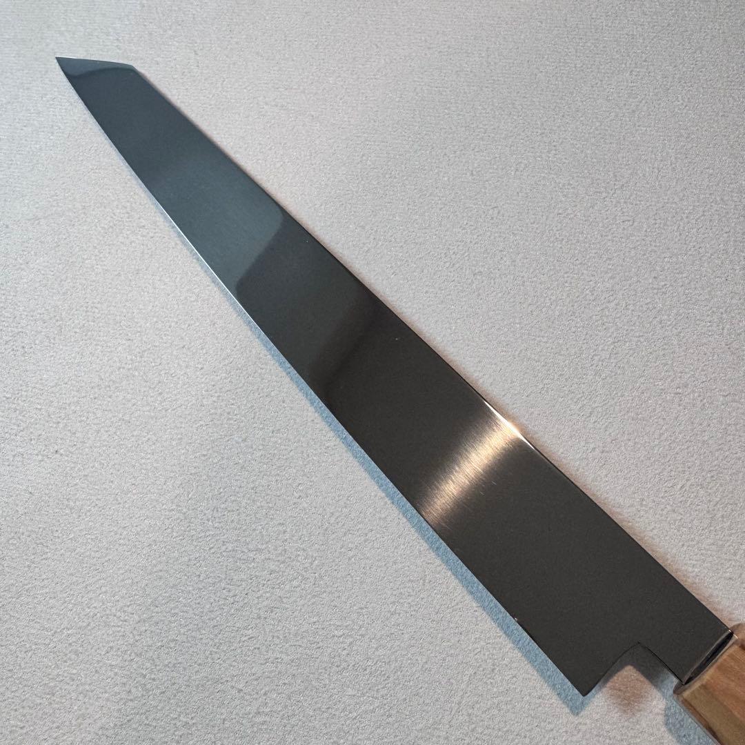 270mm 切付柳刃包丁 鏡面　オリーブ材八角柄 刺身包丁 全鋼
