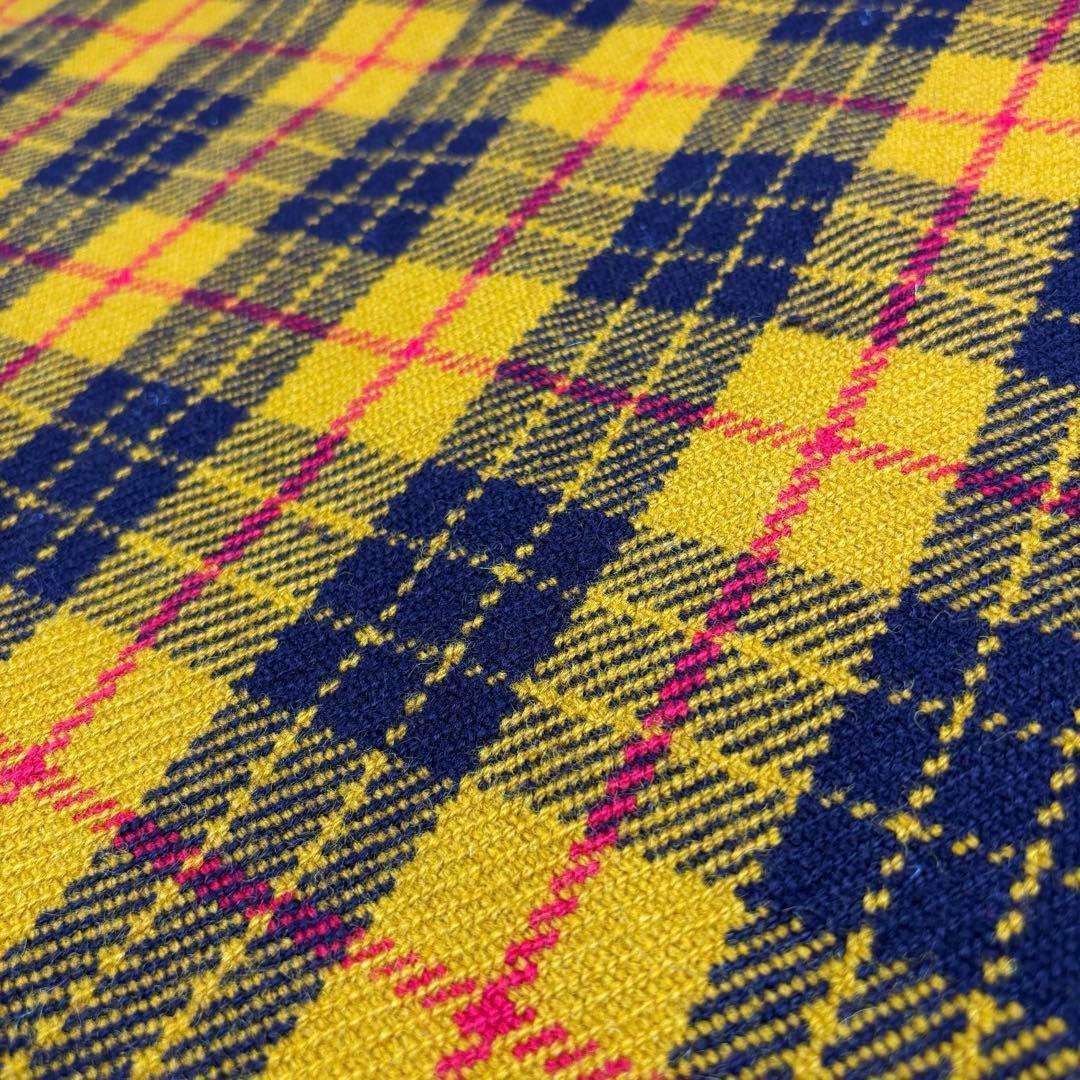 【入手困難】エルメス ひざ掛け ブランケット タータンチェック ウール 2M66