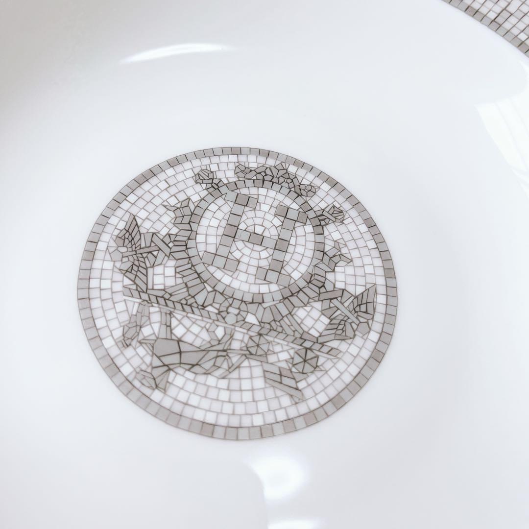 【極美品】エルメス　2枚セット　プラチナモザイク　スーププレート　食器　お皿