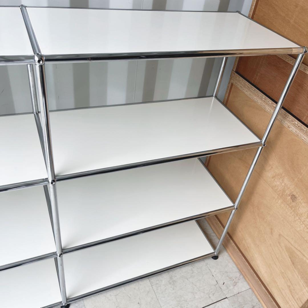 取付無料！USMハラー 2列3段 ピュアホワイトオープンシェルフ サイドボード✨