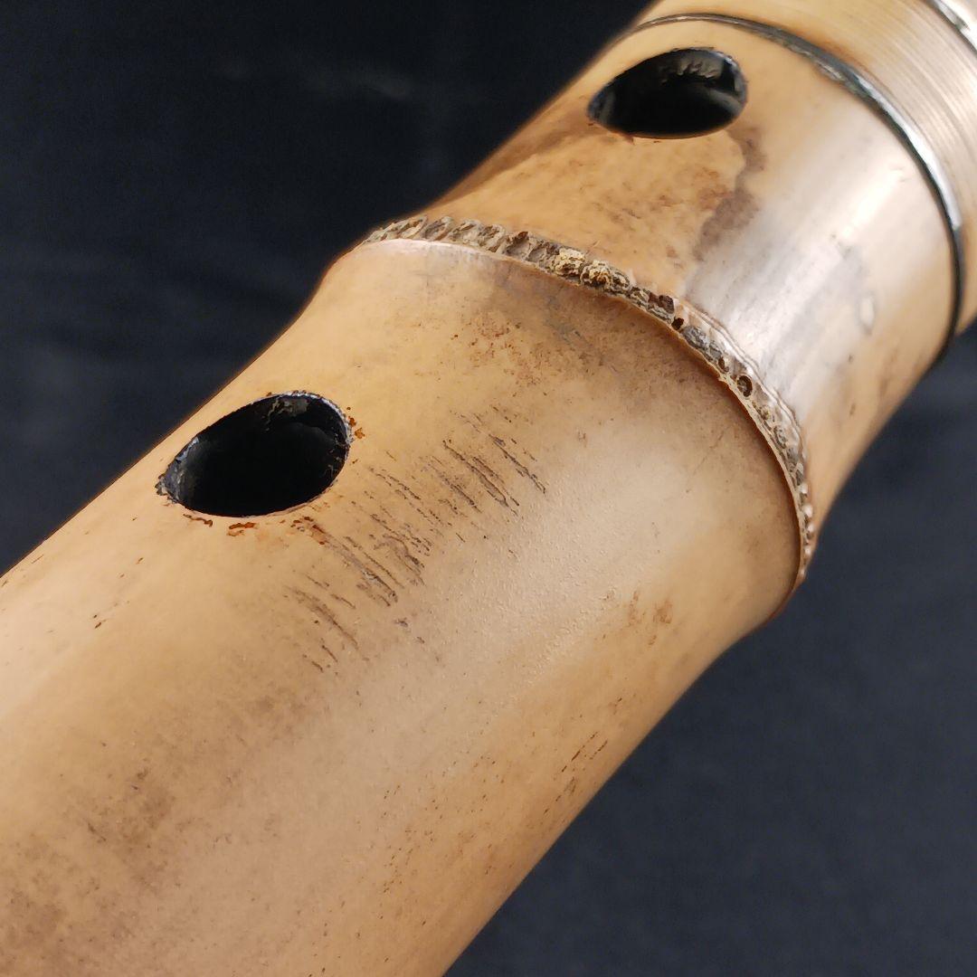 Y3110-8 琴古流 尺八 月童 銀三線 全長42.3㎝ 竹製 - メルカリ