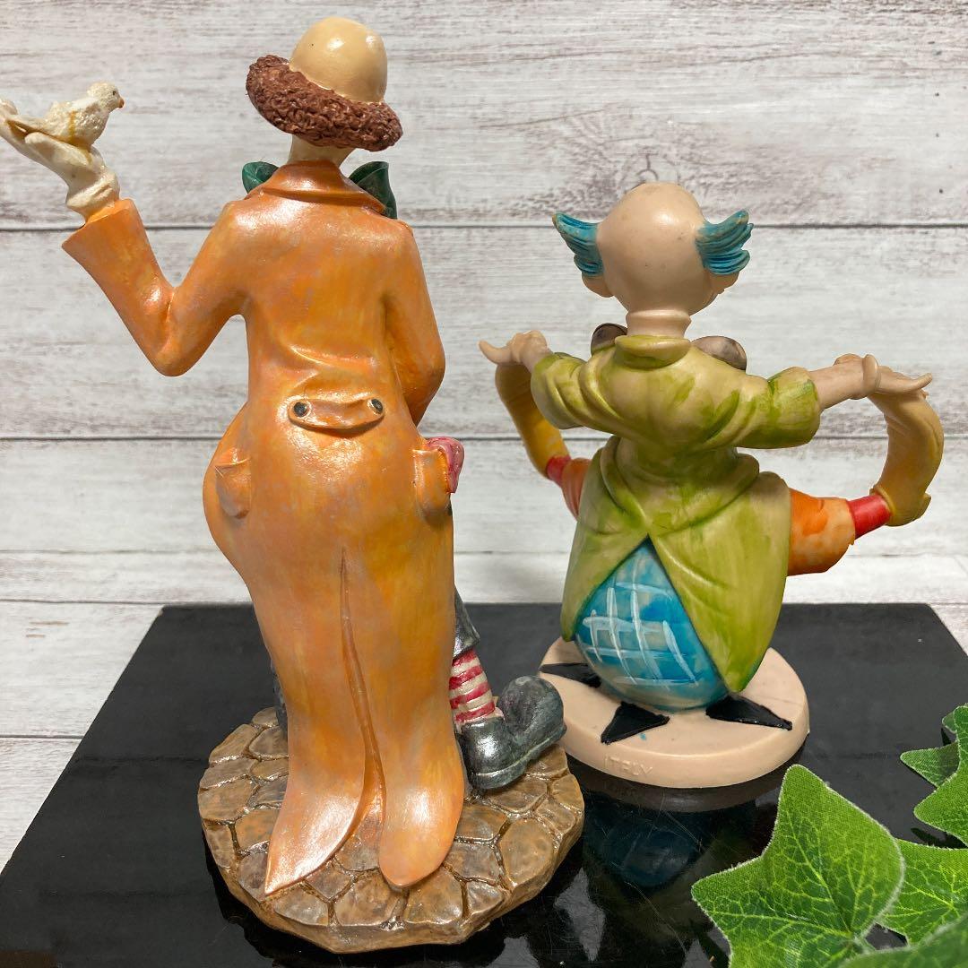 イタリア製 樹脂 ピエロ人形 置物 オブジェ インテリア コレクション