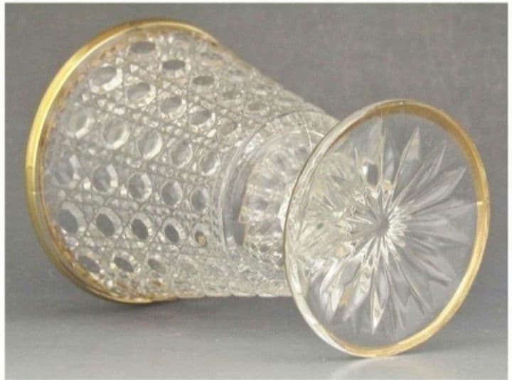 義山 懐石杯 酒盃 珍味入れ 籠目 ガラス 酒器 6個セット