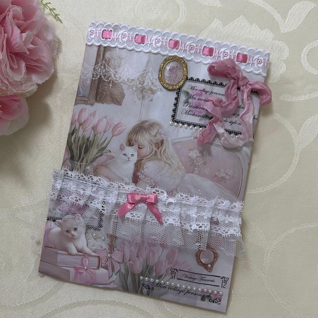 ローデットペーパーバッグ　girl コラージュ素材入り♡