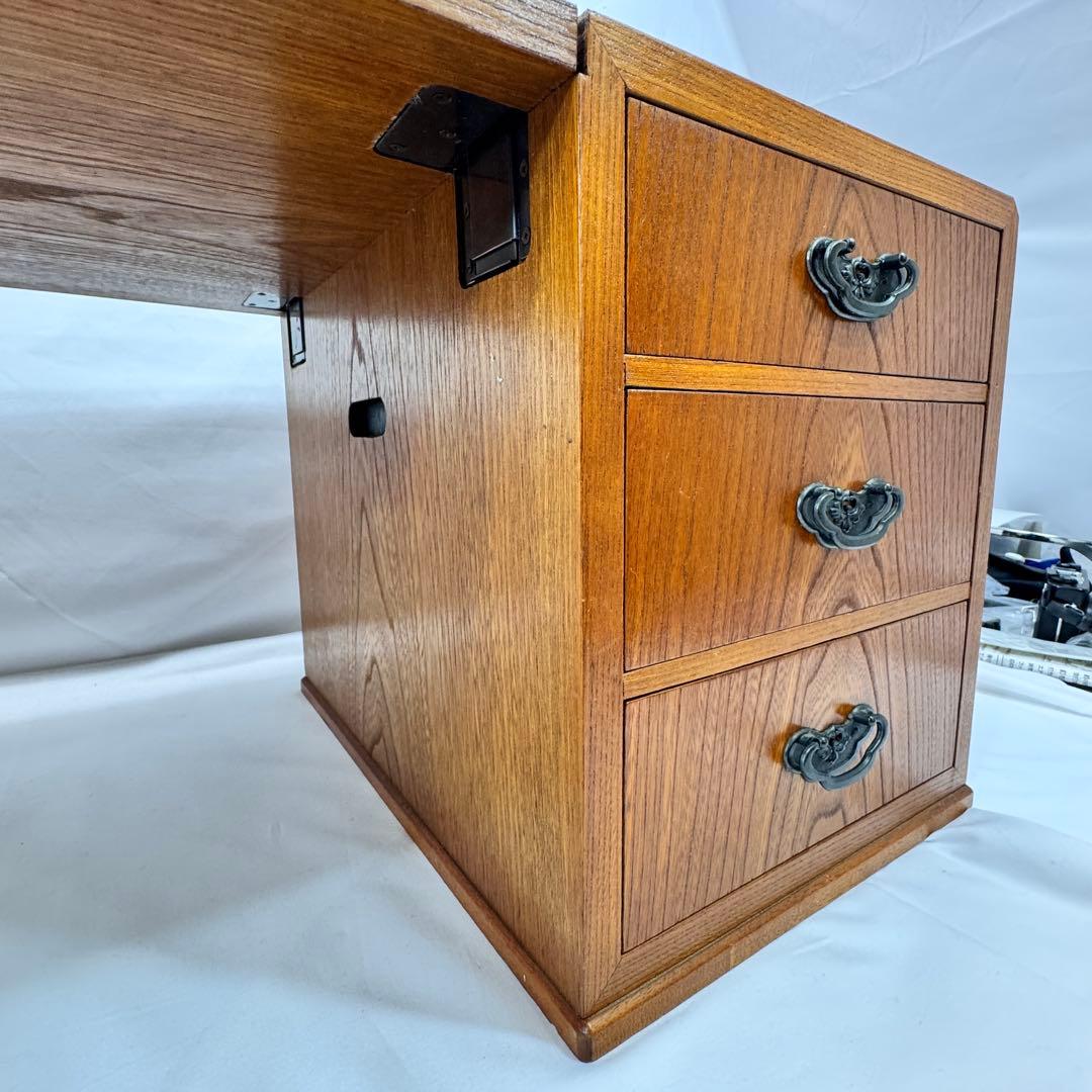 【アンティーク】木製 折りたたみ式 文机 3杯 小箪笥 小物入れ 昭和レトロ