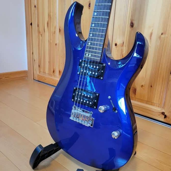 調整済】Cort コルト X-2 メタル向エレキギター 青 米国製弦 ケース付