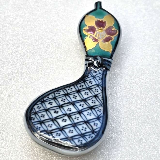 京都 清水焼 平安光泉 箸置 瓢箪 ひょうたん 箸置き 5個セット