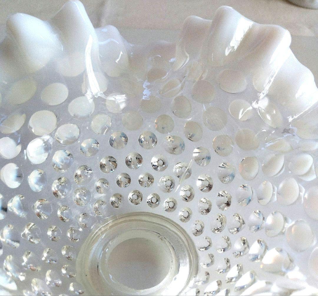 フェントン フレンチ オパールセント ラッフルシェードランプ