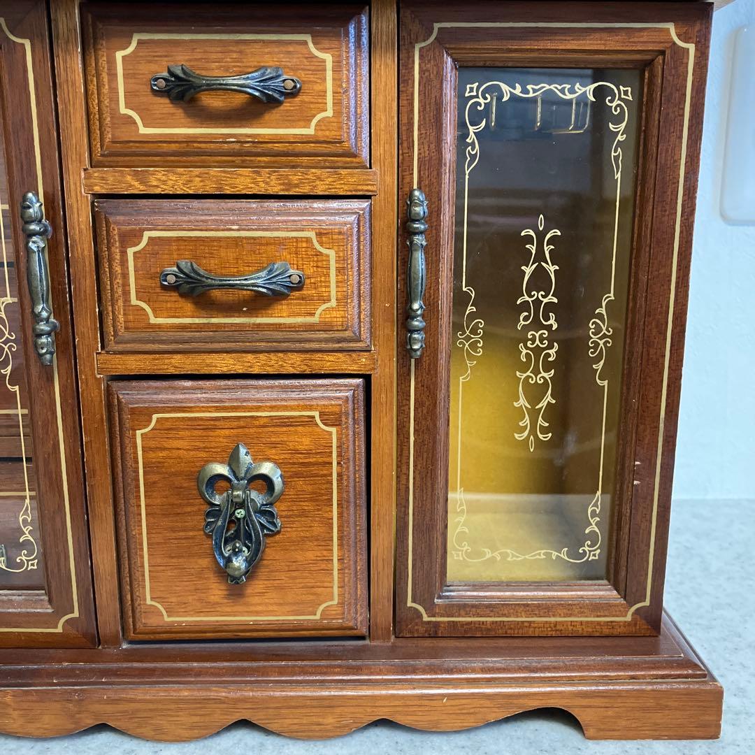 TOYO JAPAN オルゴール付　レトロ　アンティーク　アクセサリーケース