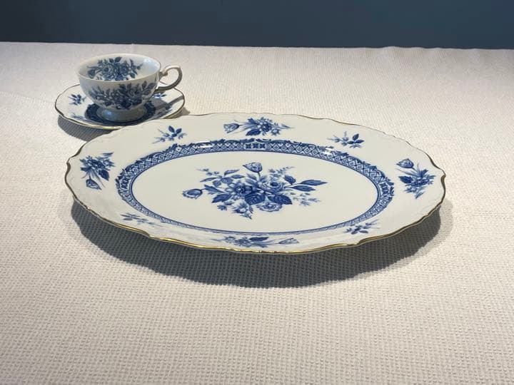 Rosary Yamato カップ&ソーサー、オーバル大皿、ポットなどのセット