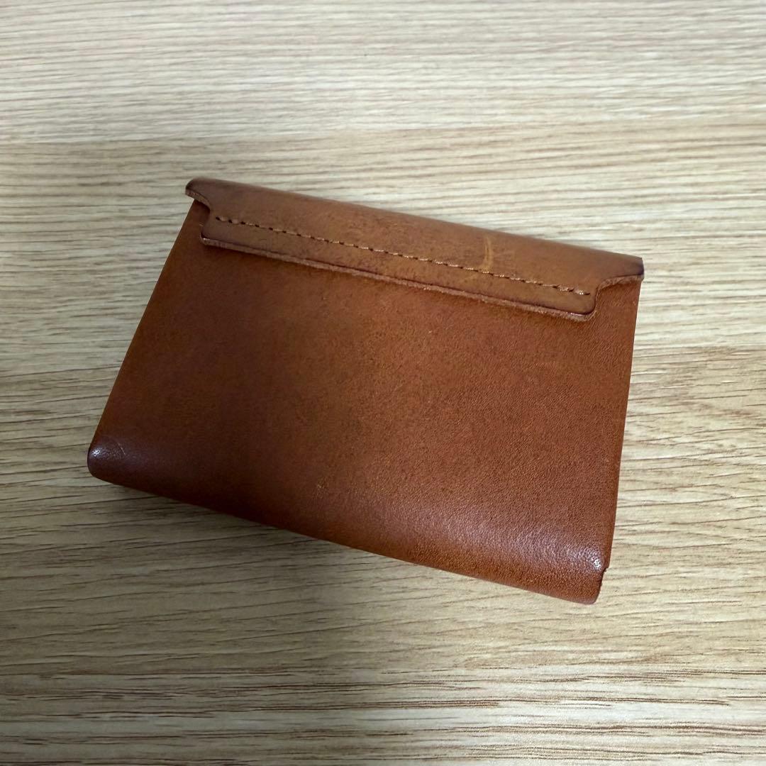 URUKUST ブラウン レザー コンパクト財布