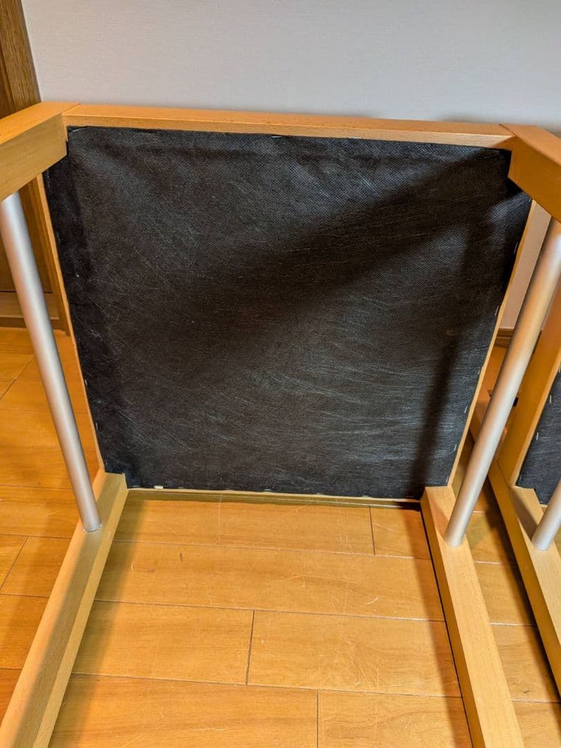 《送料込》無印 ダイニングチェア ブナ材 木製イス 廃盤品 2脚セット 椅子