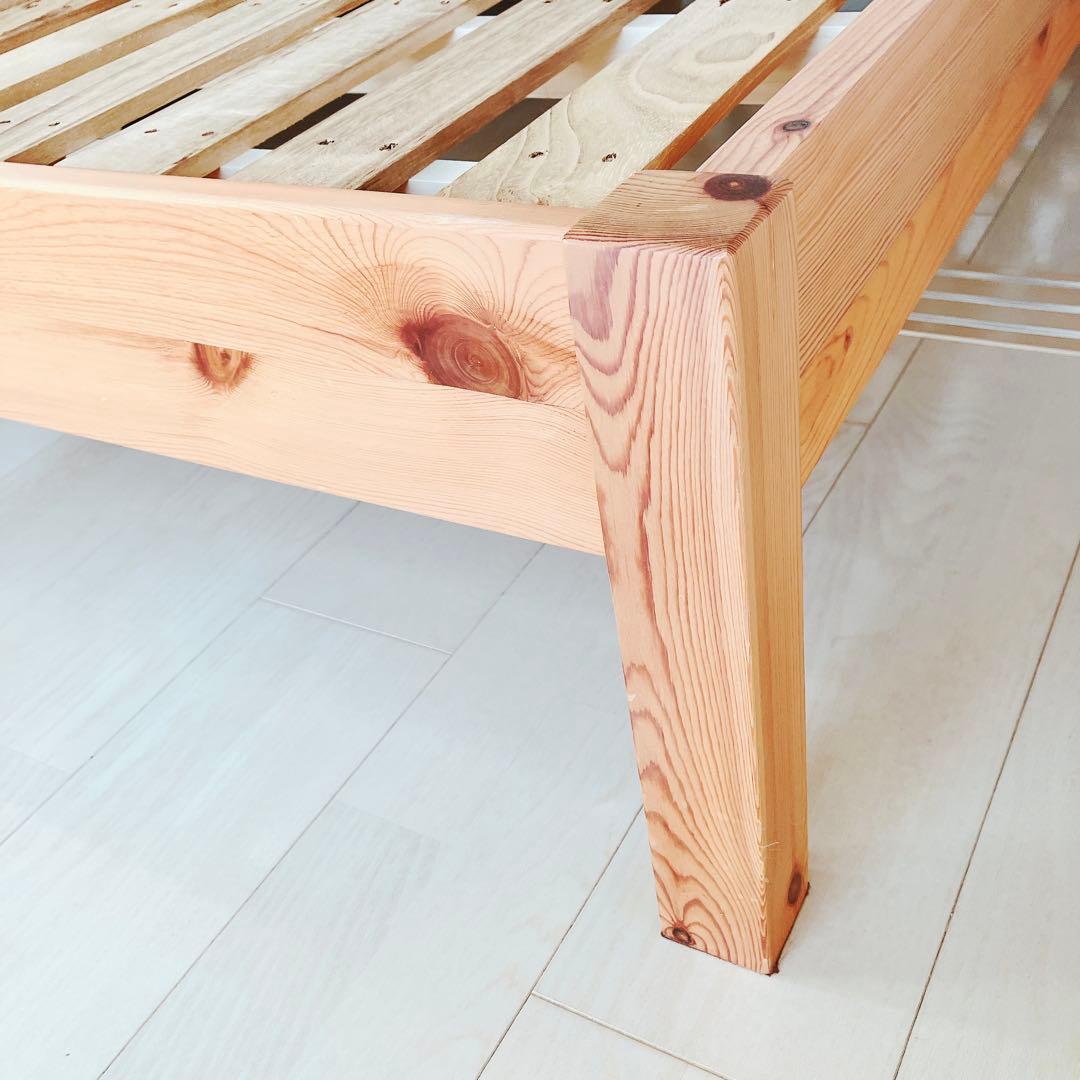 11/22迄出品　無印良品　MUJI シングルベッド　フレーム　木製　パイン材