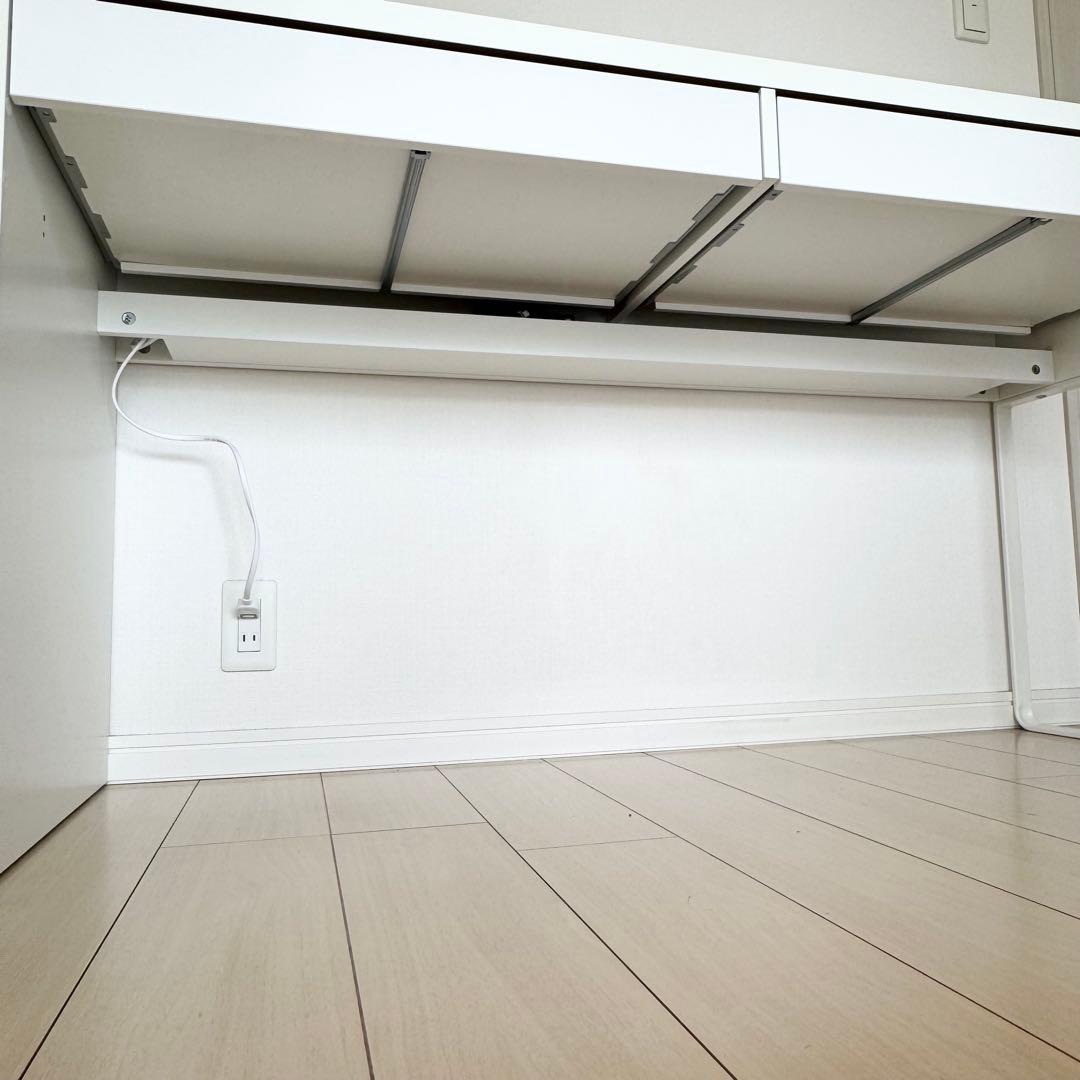 IKEA MICKE デスク ホワイト 幅105cm 引き出し付き