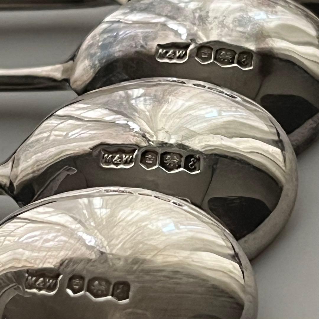 マッピン&ウェッブ コーヒービーンズ スプーン 純銀 スターリング