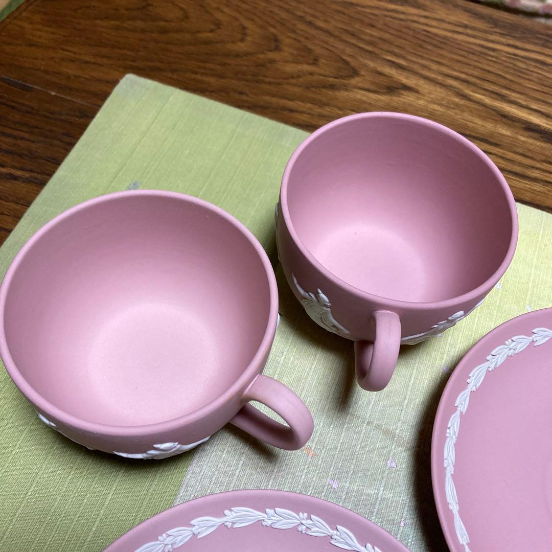 ウェッジウッド ジャスパーピンク ダンシングアワー カップ＆ソーサー2