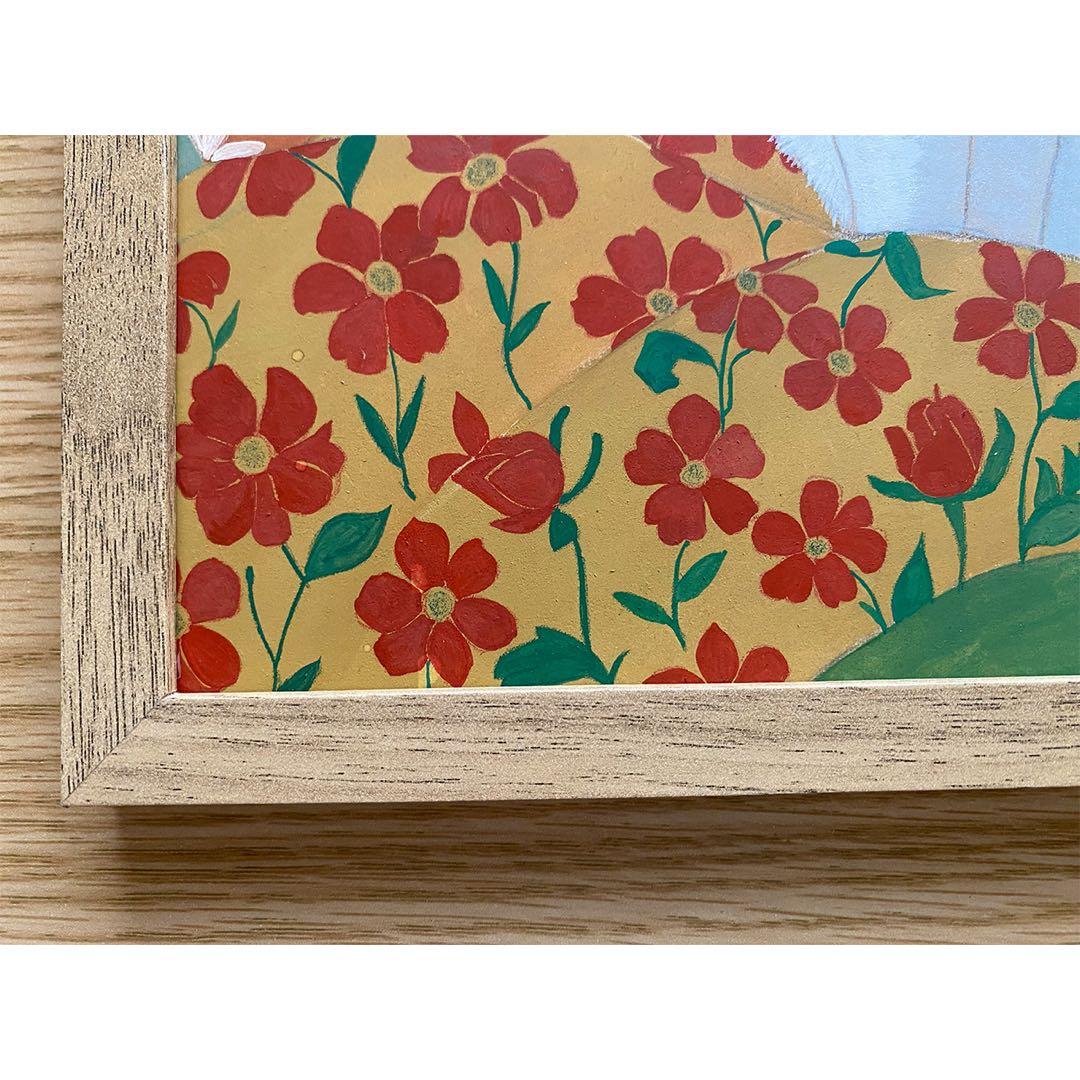 原画「寝床の二匹」《＋猫イラスト３枚無料プレゼント》