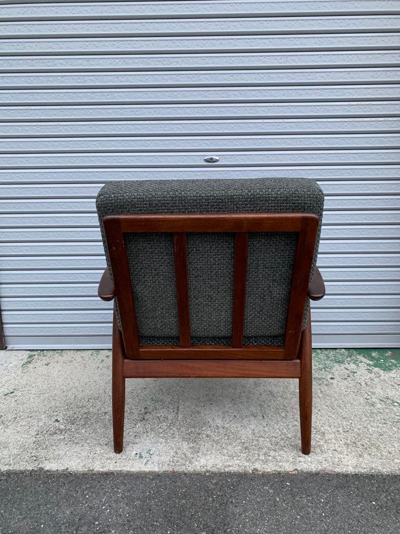 デンマーク製/チーク材/ビンテージイージーチェア②