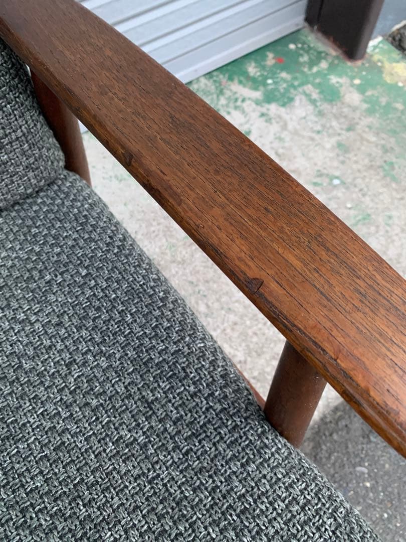 デンマーク製/チーク材/ビンテージイージーチェア②