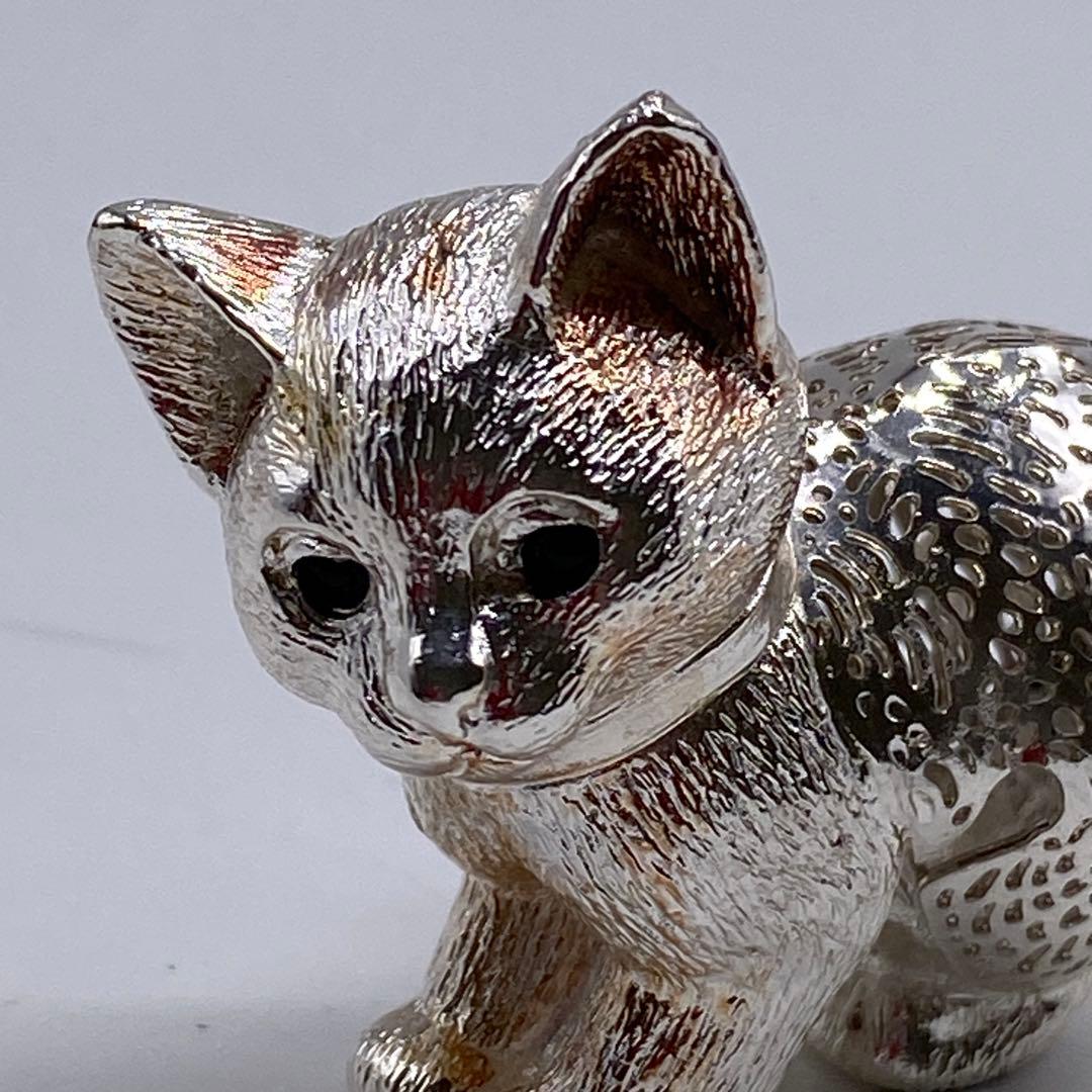 クリストフル 置物 猫 ネコ シルバー リュミエール コレクション no.96
