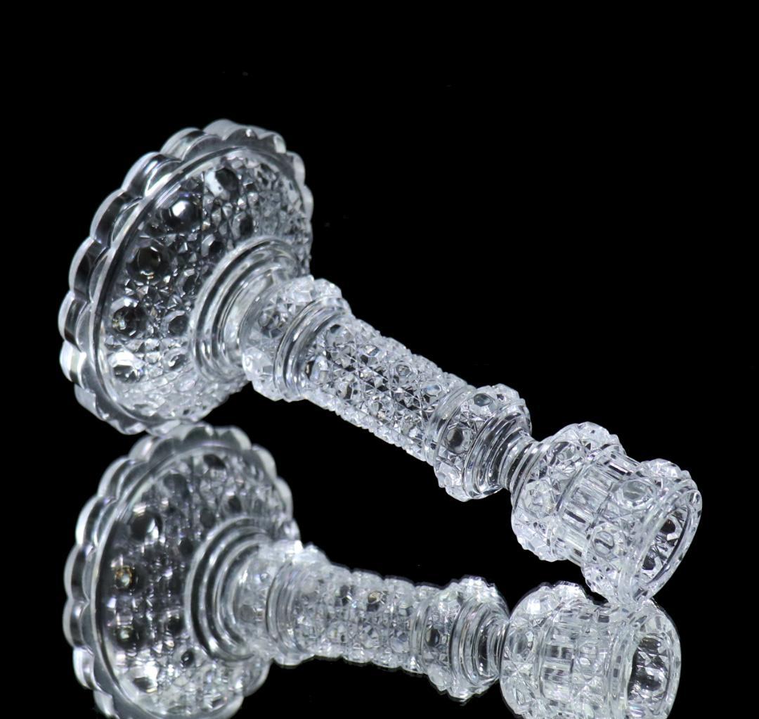 オールド・バカラ 珍品 キャンドルホルダー ディアマン ピエーリー 燭台スタンド