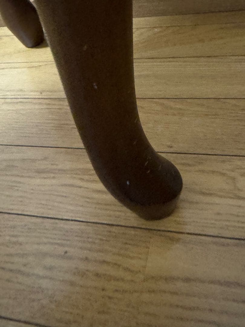 ヴィンテージ　アンティーク　サイドテーブル　木製　猫足　花台　電話台