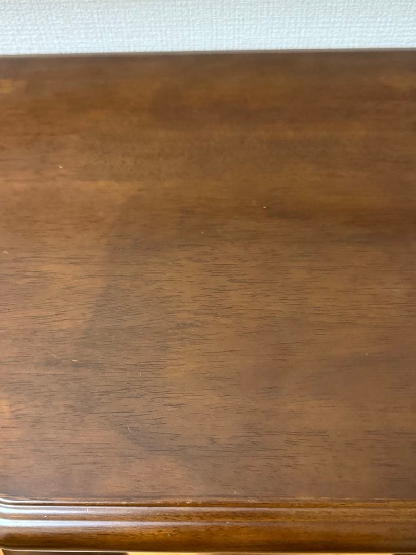 ヴィンテージ　アンティーク　サイドテーブル　木製　猫足　花台　電話台