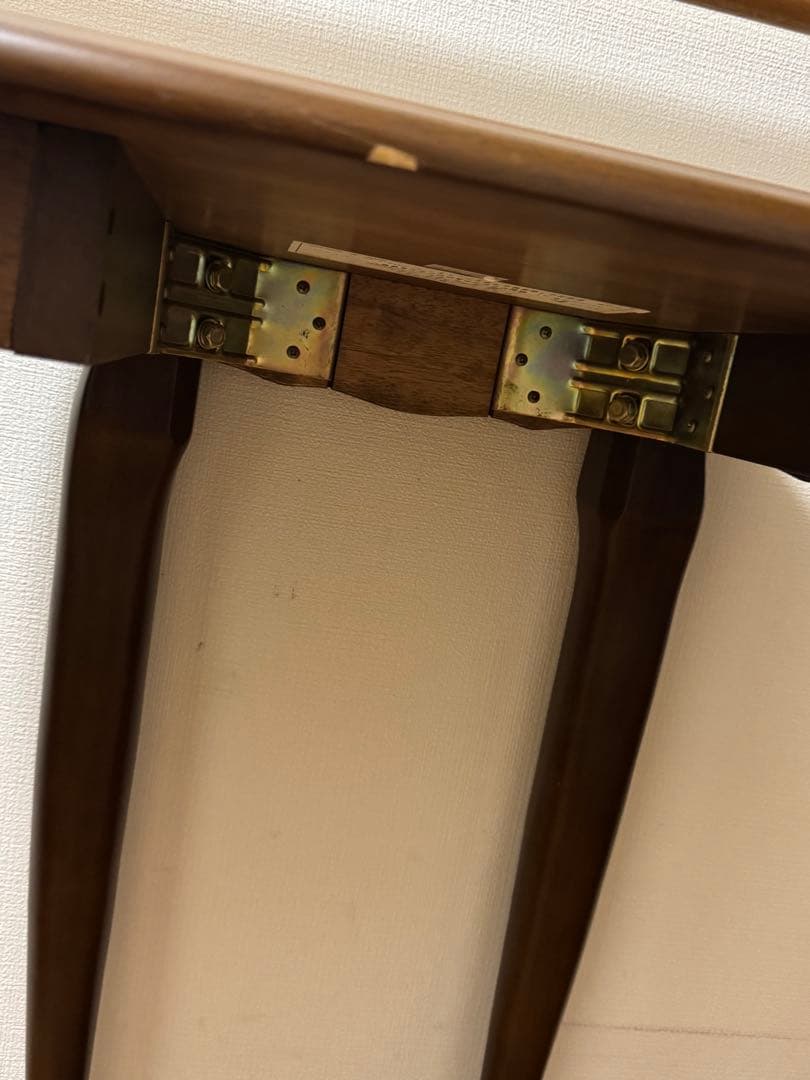 ヴィンテージ　アンティーク　サイドテーブル　木製　猫足　花台　電話台