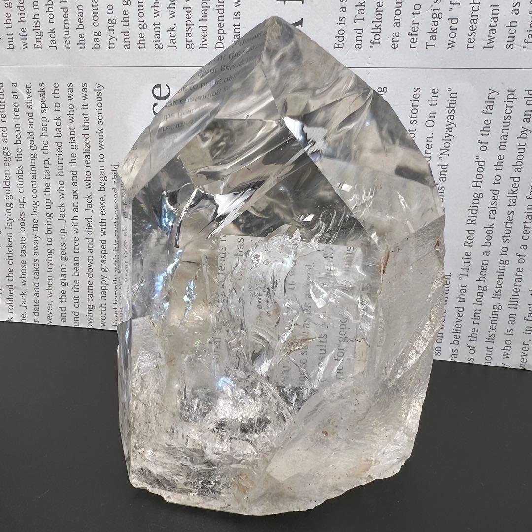 ✳✨激凄超逸品✨極上の高透明度✨超高品質 レインボー 水晶 六角柱 天然石 原石