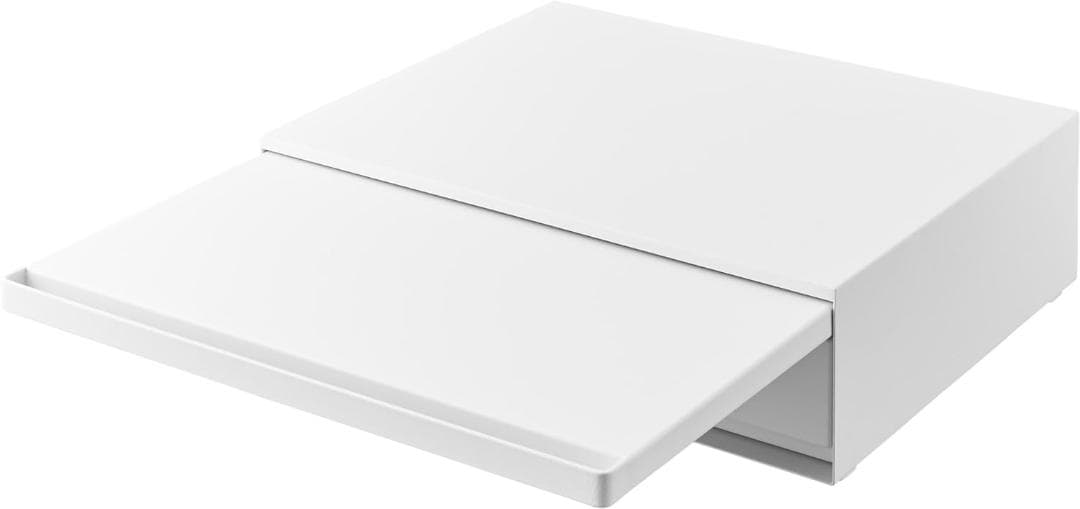 tower キッチン家電下引き出し&スライドテーブル 幅45cm山崎実業 白