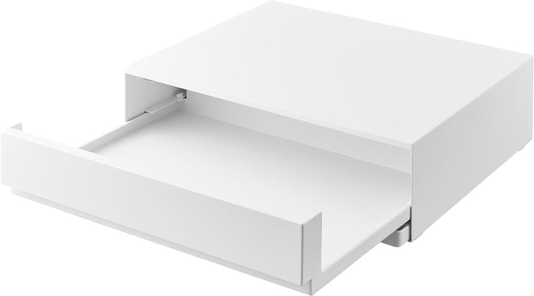 tower キッチン家電下引き出し&スライドテーブル 幅45cm山崎実業 白